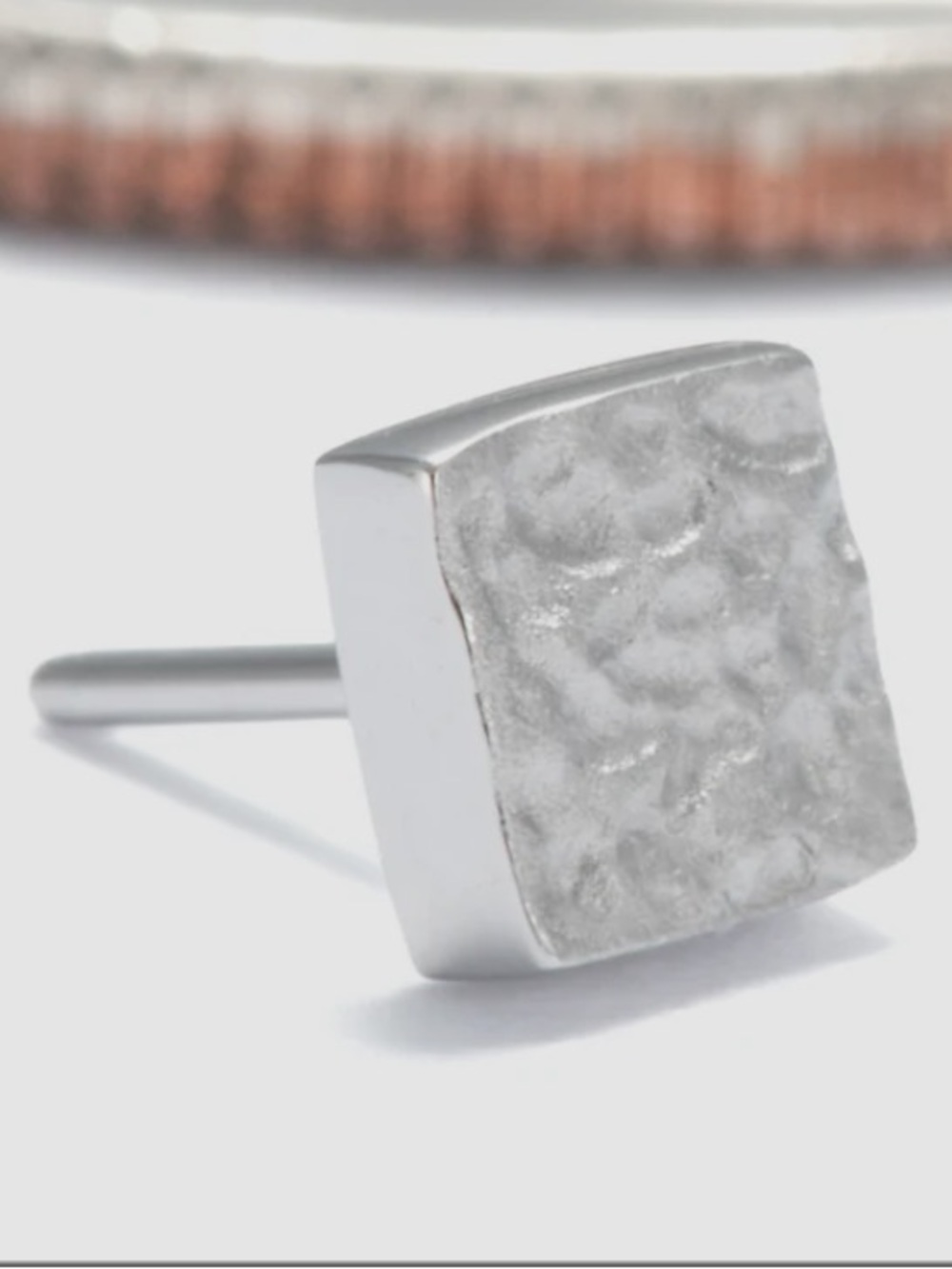 Tether Terra 04 white gold threadless press fit piercing end
